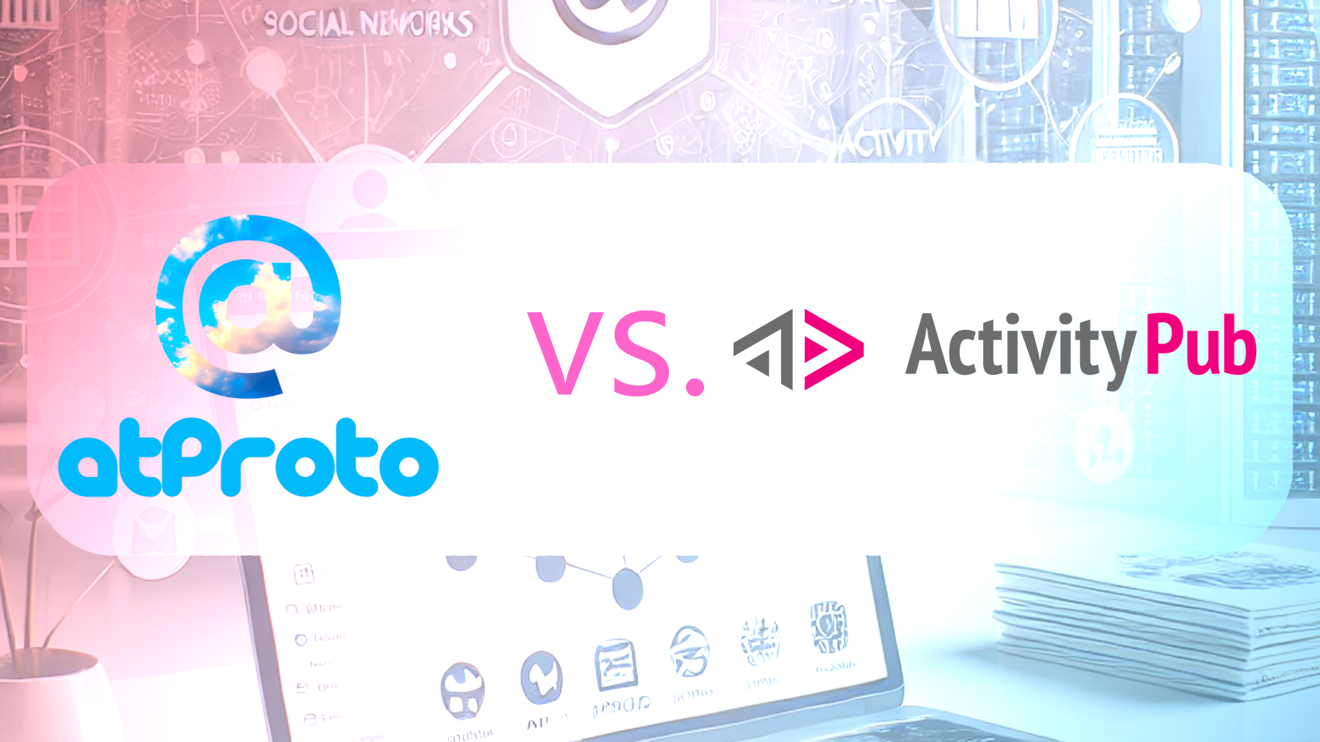 Logo of ATProto and ActivityPub protocols